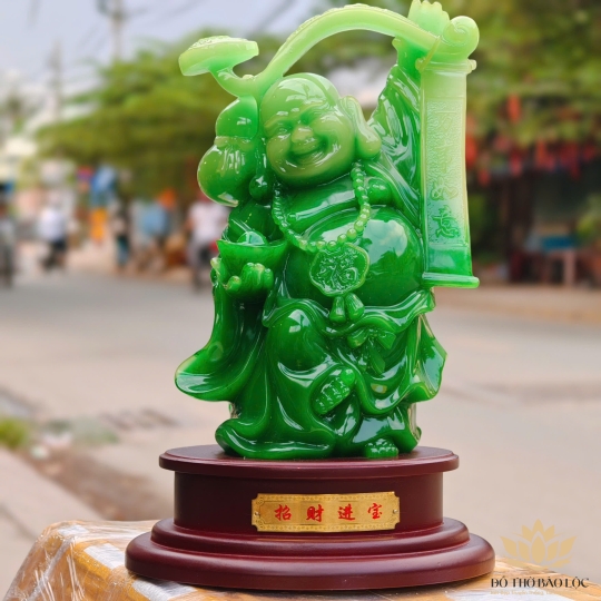 Tượng Phật Di Lặc Cát Tường Thu Hút Tài Lộc cao 33cm